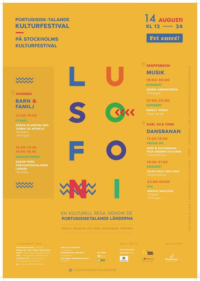 Poster Lusofoni Festival Stockholm